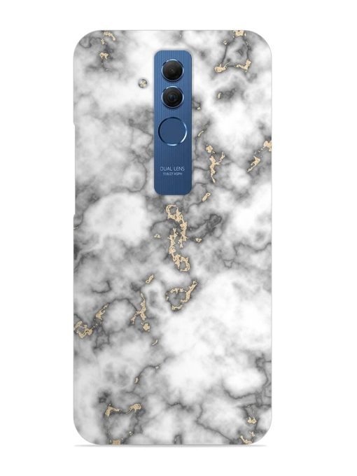 Gray And Gold Marble Snap Case for Honor Mate 20 Lite Edge Zapvi