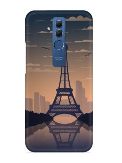 France Paris Eiffel Tower Gradient Snap Case for Honor Mate 20 Lite