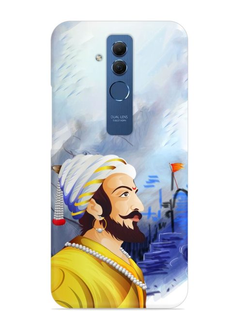 Shivaji Maharaj Color Paint Art Snap Case for Honor Mate 20 Lite