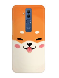 Cute Dog Face Vector Snap Case for Honor Mate 20 Lite