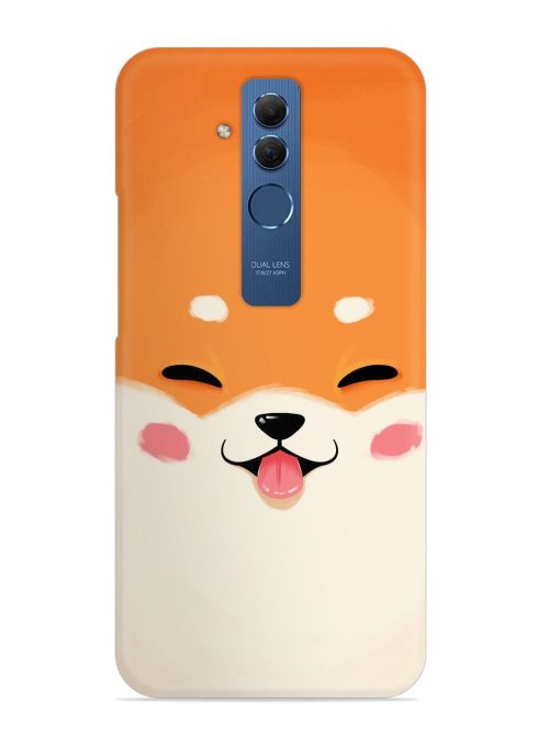 Cute Dog Face Vector Snap Case for Honor Mate 20 Lite Edge Zapvi