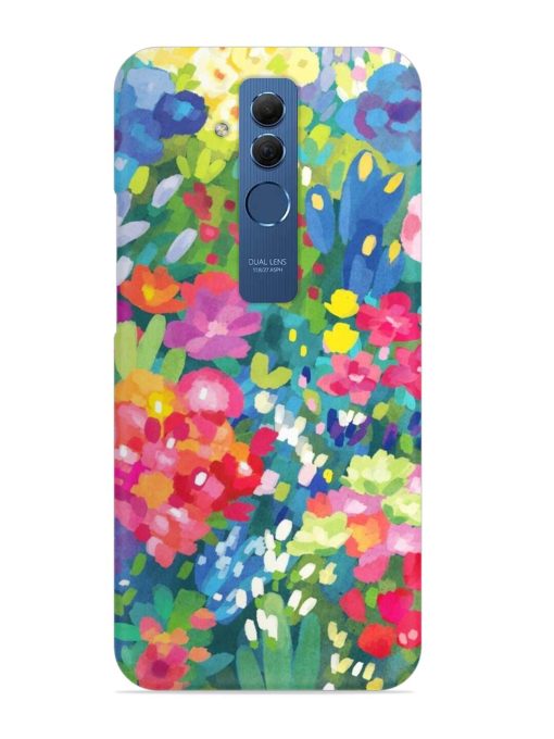 Watercolor Flower Art Snap Case for Honor Mate 20 Lite Edge Zapvi