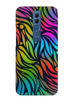 Abstract Leaf Design Snap Case for Honor Mate 20 Lite