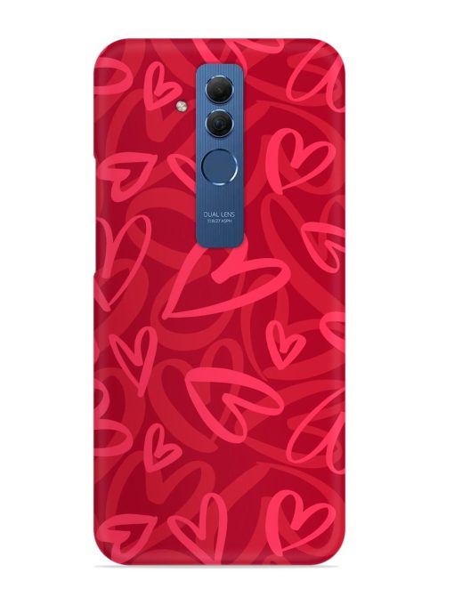 Seamless Romantic Pattern Snap Case for Honor Mate 20 Lite Edge Zapvi