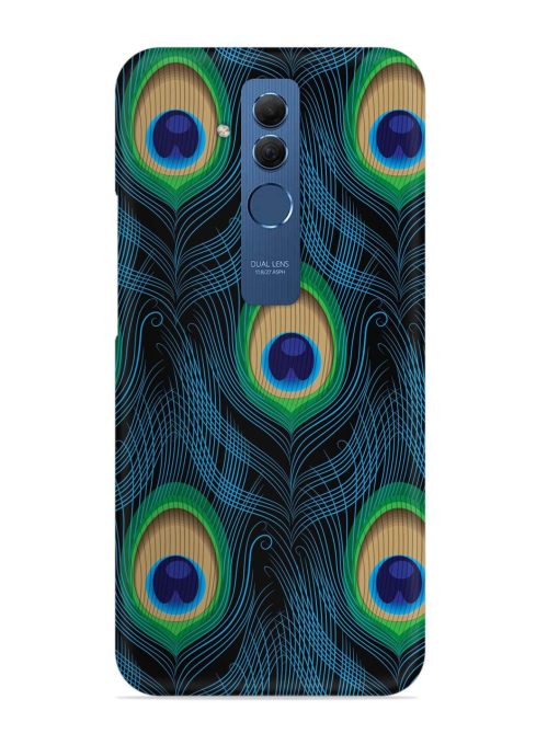 Seamless Pattern Peacock Snap Case for Honor Mate 20 Lite