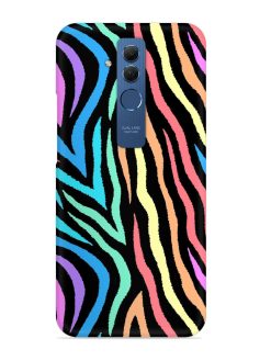 Colorful Abstract Zebra Snap Case for Honor Mate 20 Lite