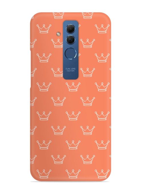 Hand Drawn Crown Snap Case for Honor Mate 20 Lite Edge Zapvi