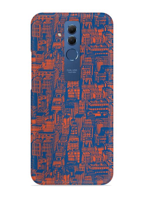 Hand Drawn Seamless Snap Case for Honor Mate 20 Lite