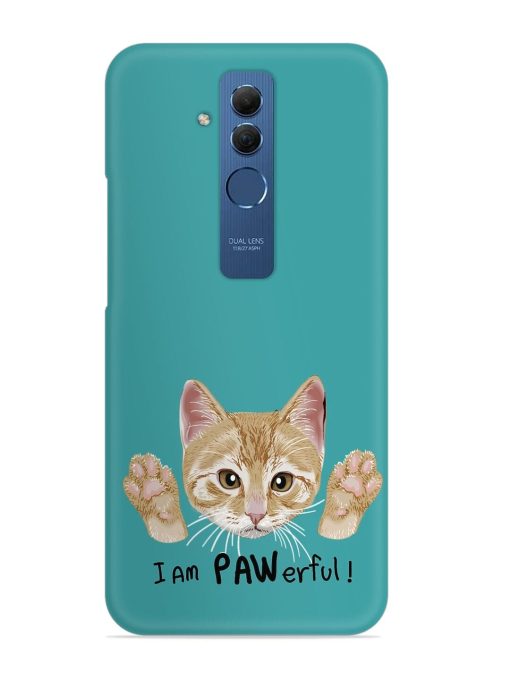 Typography Slogan Cat Snap Case for Honor Mate 20 Lite Edge Zapvi