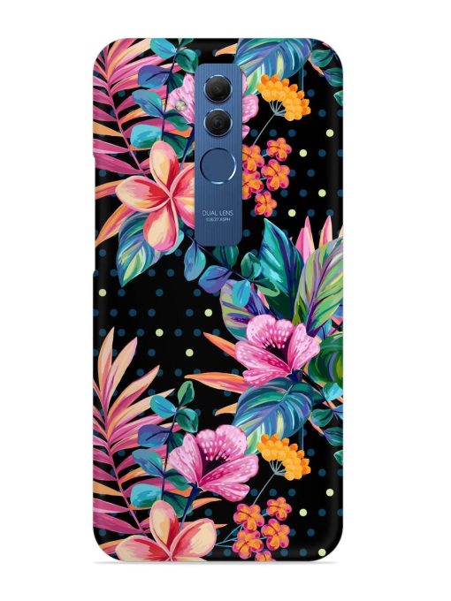 Seamless Floral Pattern Snap Case for Honor Mate 20 Lite