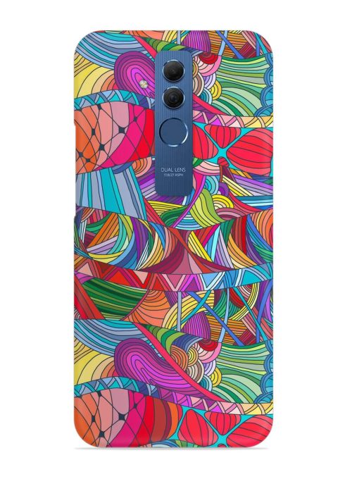 Seamless Patterns Hand Drawn Snap Case for Honor Mate 20 Lite