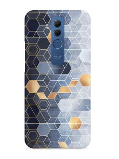 Geometric Abstraction Hexagons Snap Case for Honor Mate 20 Lite