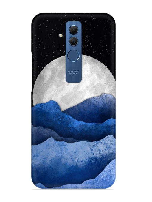 Full Moon Mountain Vector Snap Case for Honor Mate 20 Lite