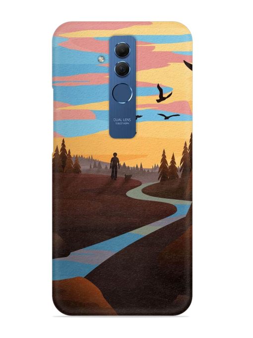 Natural Landscape Art Snap Case for Honor Mate 20 Lite