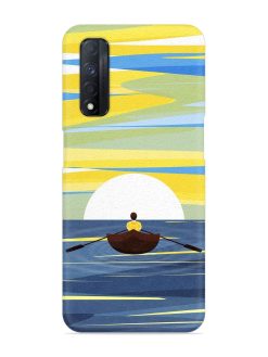 Rowing Person Ferry Paddle Snap Case for Realme Narzo 30 (4G)