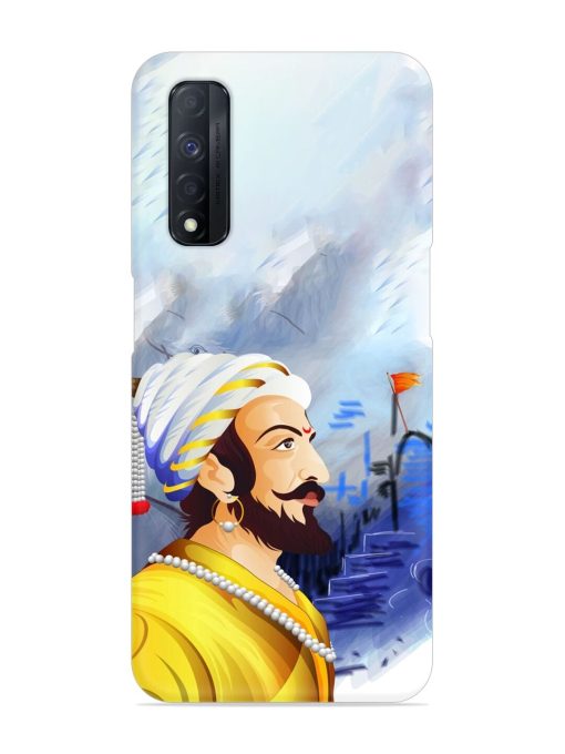 Shivaji Maharaj Color Paint Art Snap Case for Realme Narzo 30 (4G)