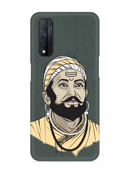 Shivaji Maharaj Vector Art Snap Case for Realme Narzo 30 (4G)