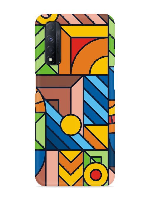 Colorful Geometric Snap Case for Realme Narzo 30 (4G)