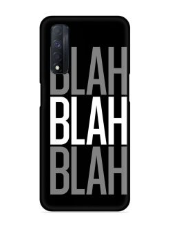 Blah Blah Blah Wallpaper Snap Case for Realme Narzo 30 (4G)