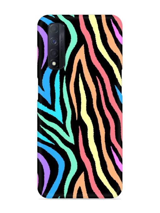 Colorful Abstract Zebra Snap Case for Realme Narzo 30 (4G)