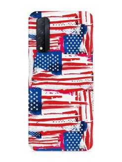Usa Flag Seamless Snap Case for Realme Narzo 30 (4G)