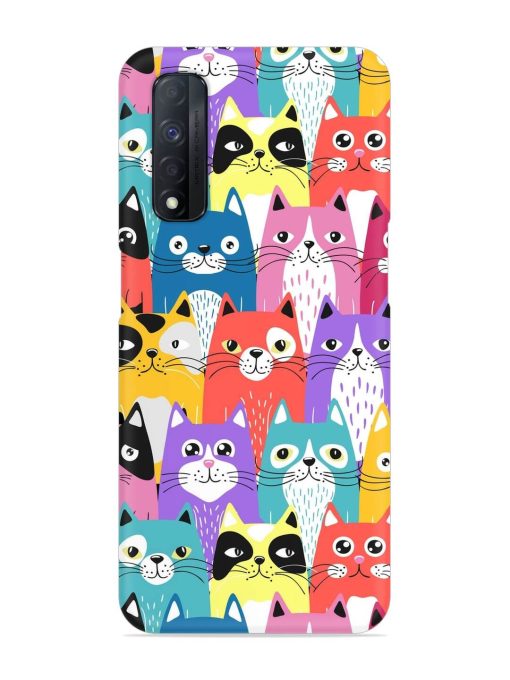 Funny Cartoon Cats Snap Case for Realme Narzo 30 (4G)