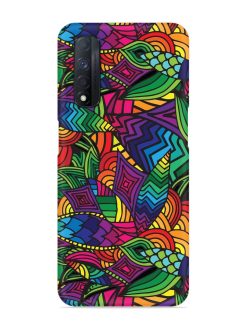 Abstract Multicolor Seamless Snap Case for Realme Narzo 30 (4G)