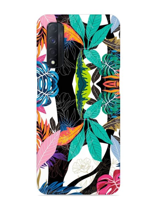 Floral Pattern Bright Snap Case for Realme Narzo 30 (4G) Edge Zapvi