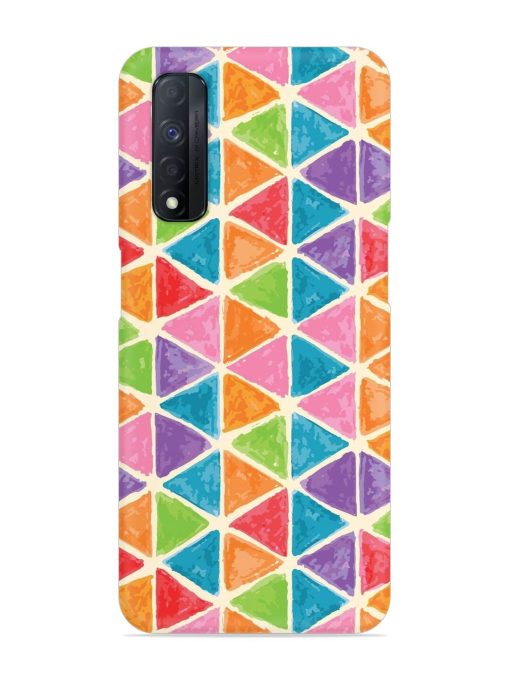 Seamless Colorful Isometric Snap Case for Realme Narzo 30 (4G)