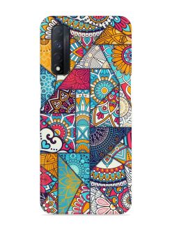 Patchwork Pattern Vintage Snap Case for Realme Narzo 30 (4G)