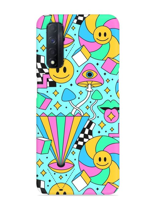 Trippy Rainbow 60S Snap Case for Realme Narzo 30 (4G) Edge Zapvi