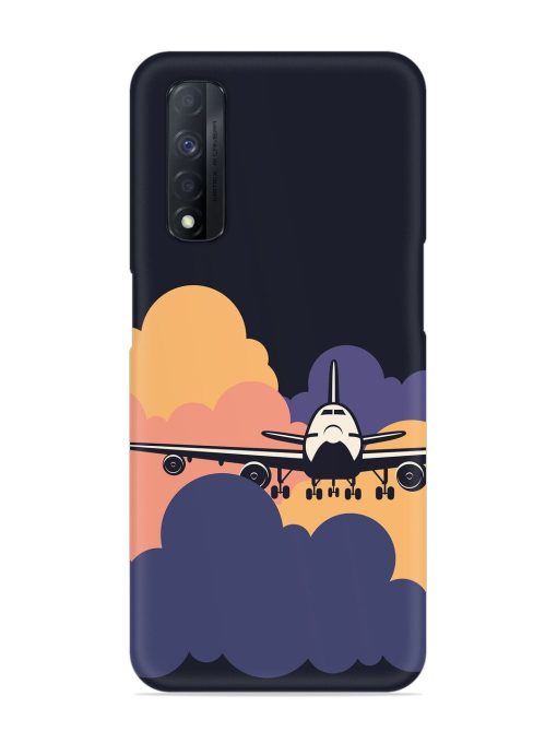 Aeroplane vector Snap Case for Realme Narzo 30 (4G) Edge Zapvi