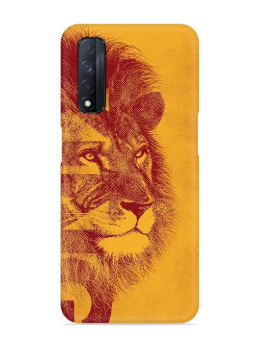 Gold Lion Crown Art Snap Case for Realme Narzo 30 (4G)