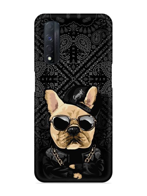 Gangsta Cool Sunglasses Dog Snap Case for Realme Narzo 30 (4G) Edge Zapvi