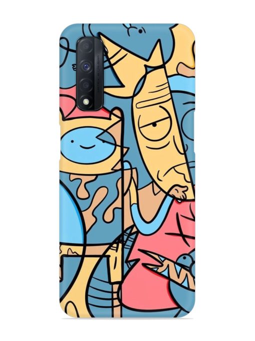 Silly Face Doodle Snap Case for Realme Narzo 30 (4G)