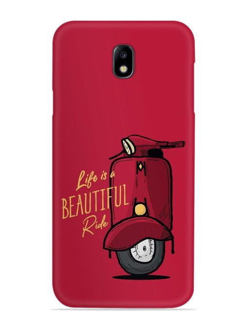 Life Is Beautiful Rides Snap Case for Samsung Galaxy J7 (2017) Edge Zapvi