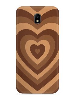 Brown Heart Snap Case for Samsung Galaxy J7 (2017)