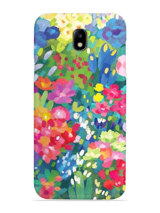 Watercolor Flower Art Snap Case for Samsung Galaxy J7 (2017) Edge Zapvi