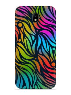 Abstract Leaf Design Snap Case for Samsung Galaxy J7 (2017)