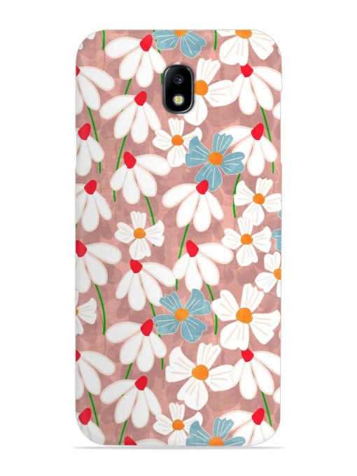 Abstract Petal Flowers Snap Case for Samsung Galaxy J7 (2017) Edge Zapvi