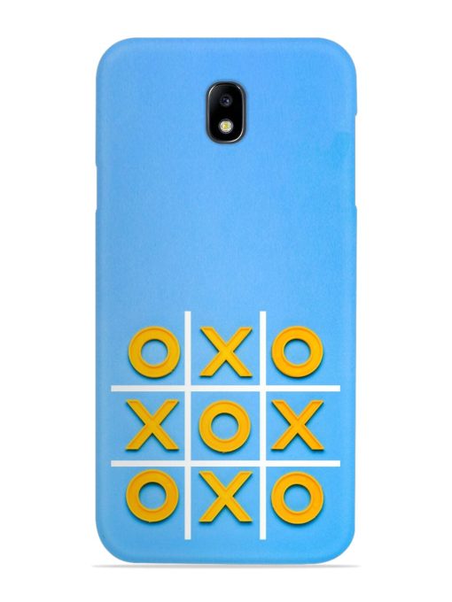 Yellow Plastic Crosses Snap Case for Samsung Galaxy J7 (2017) Edge Zapvi