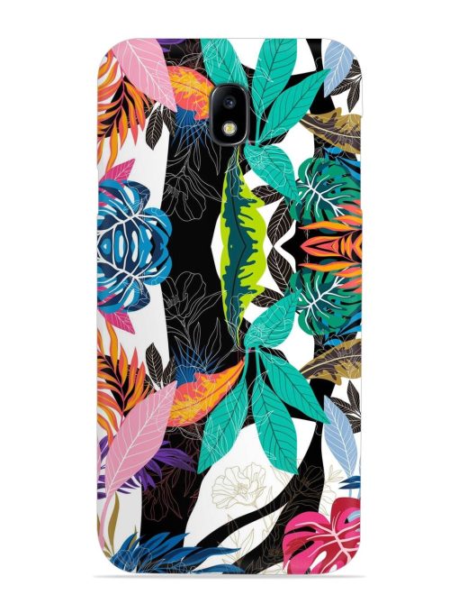 Floral Pattern Bright Snap Case for Samsung Galaxy J7 (2017) Edge Zapvi