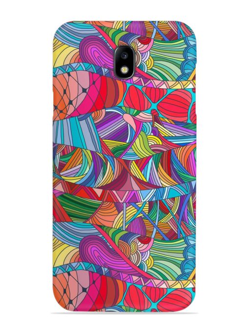 Seamless Patterns Hand Drawn Snap Case for Samsung Galaxy J7 (2017)