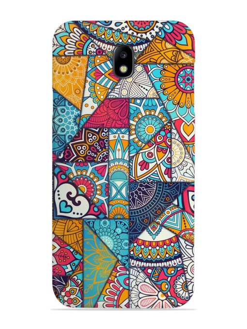 Patchwork Pattern Vintage Snap Case for Samsung Galaxy J7 (2017) Edge Zapvi