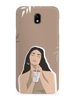 Girl With Coffee Snap Case for Samsung Galaxy J7 (2017)