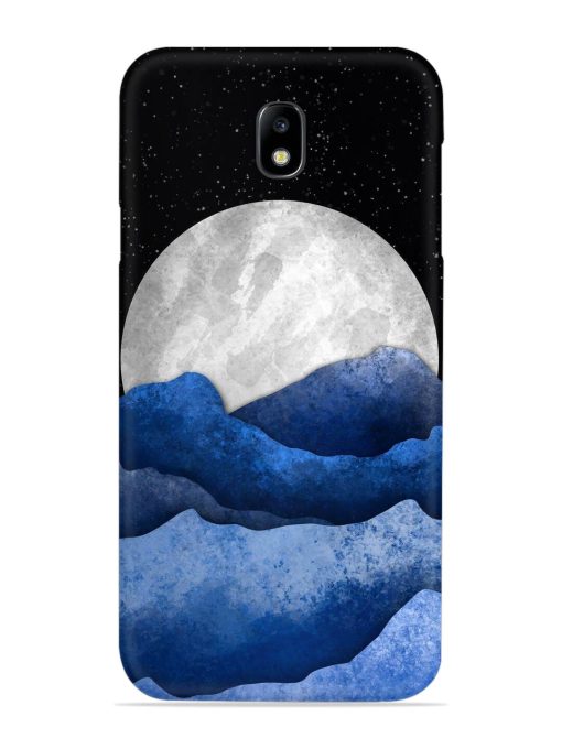 Full Moon Mountain Vector Snap Case for Samsung Galaxy J7 (2017) Edge Zapvi