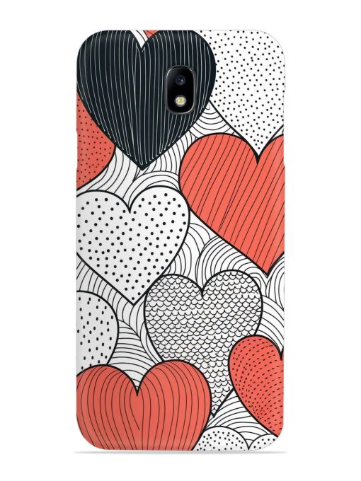 Girly Heart Seamless Snap Case for Samsung Galaxy J7 (2017) Edge Zapvi