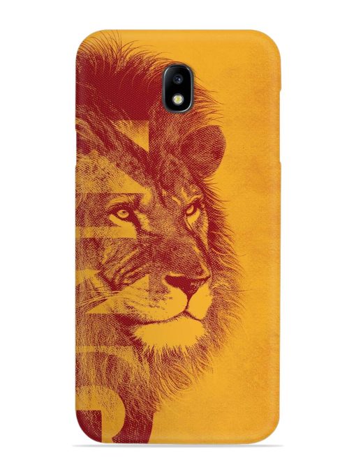 Gold Lion Crown Art Snap Case for Samsung Galaxy J7 (2017) Edge Zapvi