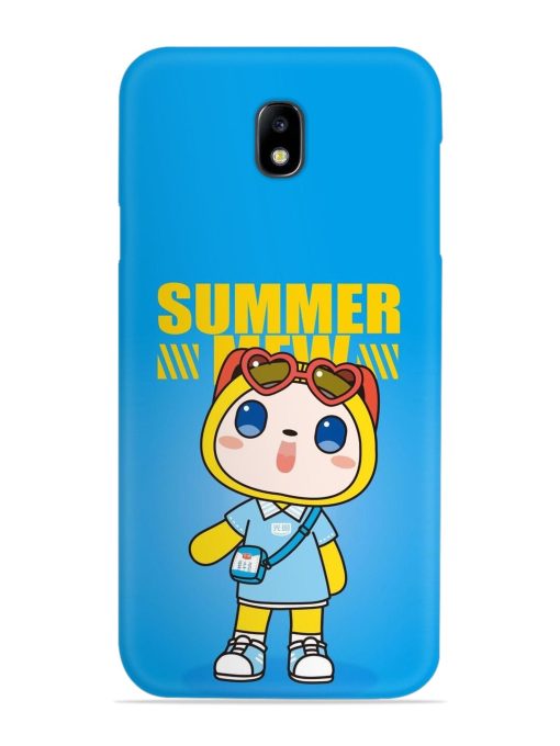 Summer Mew Cartoon Snap Case for Samsung Galaxy J7 (2017)