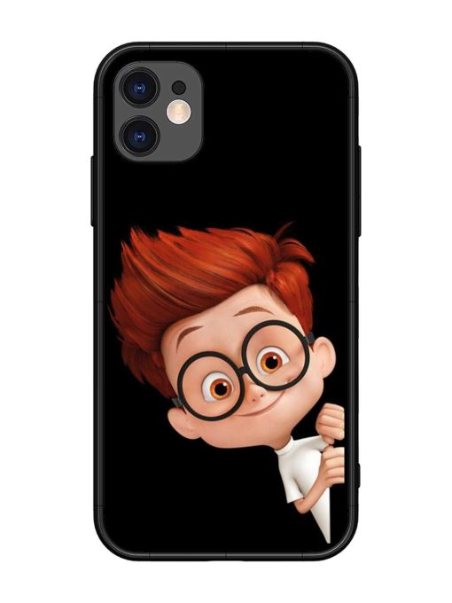 Smart Boy Cartoon Glossy Metal Phone Cover for Apple Iphone 11 Edge Zapvi